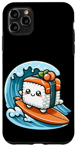 Kawaii Sushi Surfer Riding the Waves Hülle für iPhone 11 Pro Max von Merch Kawaii By LAP