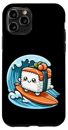 Kawaii Sushi Surfer Riding the Waves Hülle für iPhone 11 Pro von Merch Kawaii By LAP