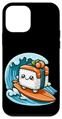 Kawaii Sushi Surfer Riding the Waves Hülle für iPhone 12 mini von Merch Kawaii By LAP
