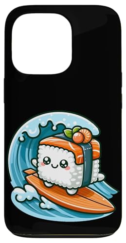 Kawaii Sushi Surfer Riding the Waves Hülle für iPhone 13 Pro von Merch Kawaii By LAP
