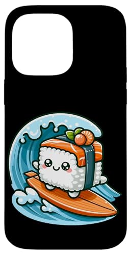 Kawaii Sushi Surfer Riding the Waves Hülle für iPhone 14 Pro Max von Merch Kawaii By LAP