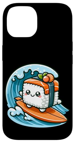 Kawaii Sushi Surfer Riding the Waves Hülle für iPhone 14 von Merch Kawaii By LAP
