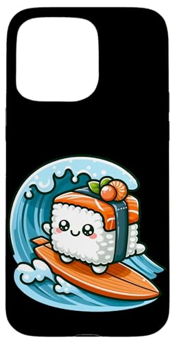 Kawaii Sushi Surfer Riding the Waves Hülle für iPhone 15 Pro Max von Merch Kawaii By LAP