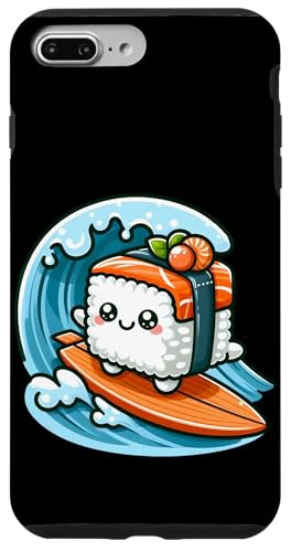 Kawaii Sushi Surfer Riding the Waves Hülle für iPhone 7 Plus/8 Plus von Merch Kawaii By LAP