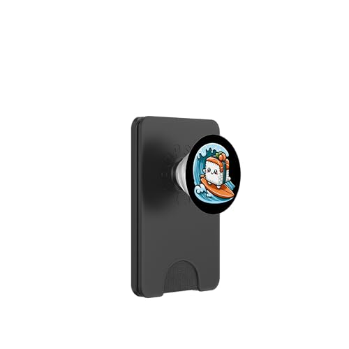 Kawaii Sushi Surfer Riding the Waves PopSockets PopWallet für MagSafe Kawaii Sushi Surfer Riding the Waves PopSockets PopWallet für MagSafe von Merch Kawaii By LAP