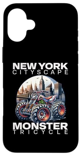 New York Cityscape Monster Dreirad Hülle für iPhone 16 Plus New York Cityscape Monster Dreirad Hülle für iPhone 16 Plus von MerchByCraig