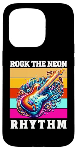 Rock The Neon Rhythm (E-Gitarre) Hülle für iPhone 15 Pro von MerchByCraig