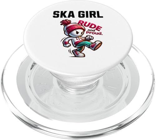 Ska Girl Unhöflich und stolz im Cartoon-Stil PopSockets PopGrip für MagSafe Ska Girl Unhöflich und stolz im Cartoon-Stil PopSockets PopGrip für MagSafe von MerchByCraig