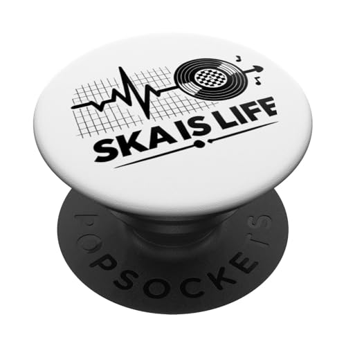 Ska Is Life (Heartbeat-Schallplatte) PopSockets Klebender PopGrip von MerchByCraig