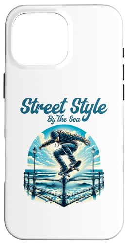 Skateboarden im Streetstyle am Meer Hülle für iPhone 16 Pro Max Skateboarden im Streetstyle am Meer Hülle für iPhone 16 Pro Max von MerchByCraig