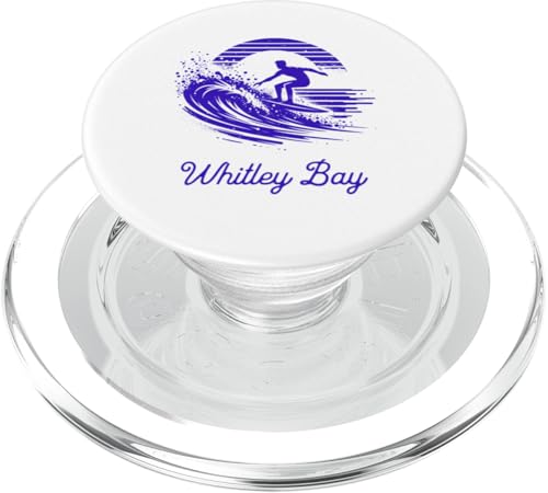 Surfer reitet auf einer Welle Whitley Bay PopSockets PopGrip für MagSafe von MerchByCraig