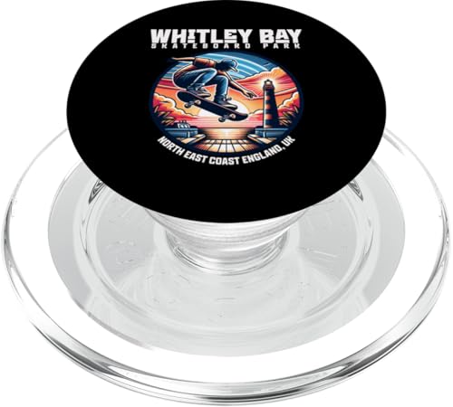 Whitley Bay Skateboard Park NE Coast England UK (dunkel) PopSockets PopGrip für MagSafe von MerchByCraig