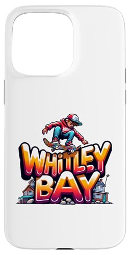 Whitley Bay Skateboarding, Cartoon-Stil Hülle für iPhone 15 Pro Max Whitley Bay Skateboarding, Cartoon-Stil Hülle für iPhone 15 Pro Max von MerchByCraig