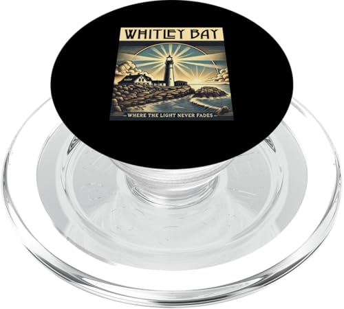 Whitley Bay Wo das Licht niemals verblasst PopSockets PopGrip für MagSafe Whitley Bay Wo das Licht niemals verblasst PopSockets PopGrip für MagSafe von MerchByCraig