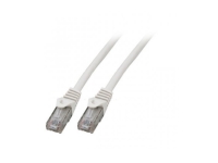 Mercodan Patchkabel KAT6 UTP, Hvid, 15m, Halogenfri, 2x4xAWG24 LSZH, Polybag, CCA, 15 m, Cat6, U/UTP (UTP), RJ-45, RJ-45 von Mercodan