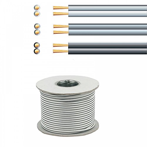 Mercury 2 x (7 x 0,18 mm) 100 m Standard Figure 8 Lautsprecherkabel - Grau/Schwarz von Mercury