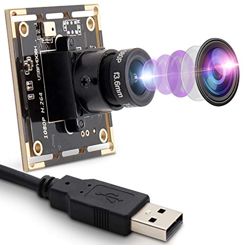 2MP Webcam 1080P USB-Kameramodul mit IMX322/323-Sensor Webkamera 0.01Lux Mini-Kameramodul mit niedriger Beleuchtung und H.264-Format Wiedergabe und Stecker USB 2.0 OTG-Kamera für Videokonferenzen von Mermaid