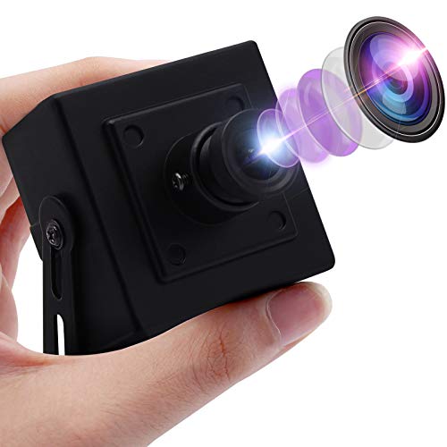 Mermaid 4K USB Kamera Mini Webcam mit 3.6 mm Objektiv mit festem Fokus Ultra HD 2160P Webkamera mit IMX317 Sensor Minicam Aluminiumgehäuse Webkamera UVC Unterstützung Plug & Play von Mermaid