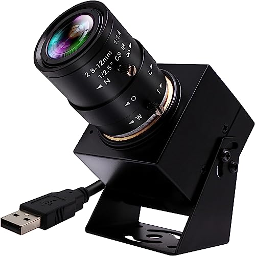 Mermaid 4K USB Kamera für PC,2.8-12mm Manueller Zoom Webcam für Computer Externe Laptop Kamera IMX415 UVC Web Kamera,Nahaufnahme Kamera USB Port von Mermaid