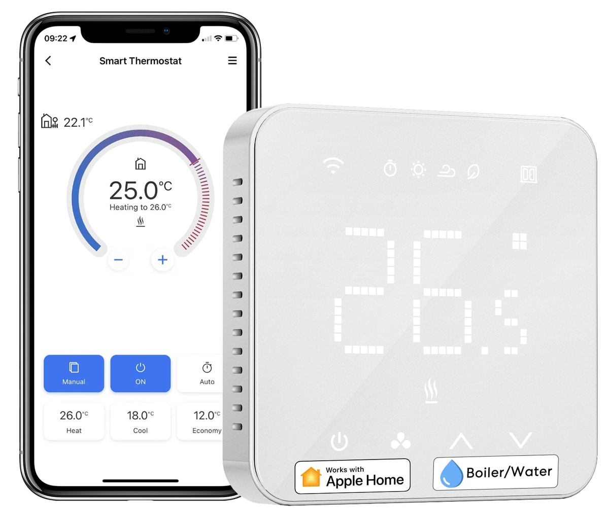 MEROSS Smart Thermostat MTS200BHK-EU, WLAN, für Fußboden / Heizkörpersteuerung MEROSS Smart Thermostat MTS200BHK-EU, WLAN, für Fußboden / Heizkörpersteuerung von Meross