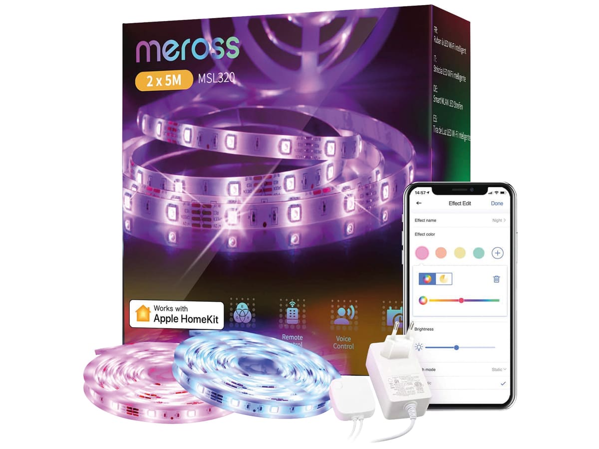 MEROSS WLAN LED-Strip, MSL320HK, 2x 5 m MEROSS WLAN LED-Strip, MSL320HK, 2x 5 m von Meross