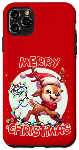 Frohe Weihnachten Weihnachten Rentier Weihnachtsbeleuchtung Tangled Hülle für iPhone 11 Pro Max Frohe Weihnachten Weihnachten Rentier Weihnachtsbeleuchtung Tangled Hülle für iPhone 11 Pro Max von Merry Christmas Apparel
