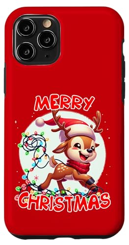 Frohe Weihnachten Weihnachten Rentier Weihnachtsbeleuchtung Tangled Hülle für iPhone 11 Pro Frohe Weihnachten Weihnachten Rentier Weihnachtsbeleuchtung Tangled Hülle für iPhone 11 Pro von Merry Christmas Apparel