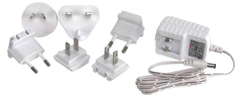Stecker-Schaltnetzteil KLK02942_02, 12 V/0,5 A, mit Reiseadaptern von MerryKing