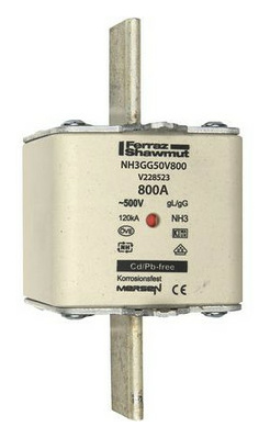 Mersen NH3GG50V400-1 Sicherungseinsatz NH gG Gr Mersen NH3GG50V400-1 Sicherungseinsatz NH gG Gr von Mersen
