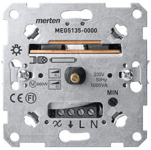 EL ME 51350000 - System M, Drehdimmer, induktive Last von Merten