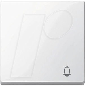 EL SM 33050319 - System M, Wippe, Klingel-Icon, polarweiß, glänzend von Merten