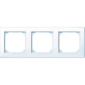 MERTEN 3-fach Steckdosenrahmen weiß 22,3 x 8,1 cm MERTEN 3-fach Steckdosenrahmen weiß 22,3 x 8,1 cm von Merten