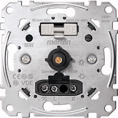 MERTEN Drehdimmer-Einsatz MEG5131-0000 mit Druck-Ausschalter ohmsche Last MEG51 MEG5131-0000 (MEG5131-0000) von Merten