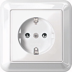 MERTEN SCHUKO-Steckdose 16A MEG2301-1219 Thermoplast polar-ws m.Abdeckplatte MEG2 MEG2301-1219 (MEG2301-1219) von Merten