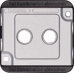 Merten 294660 Wandplatte/Schalterabdeckung Silber (294660) von Merten