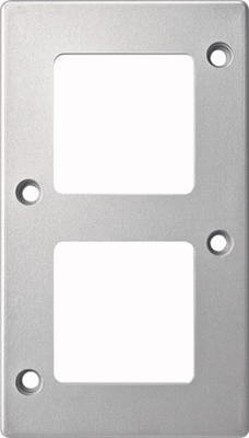 Merten 480260 Wandplatte/Schalterabdeckung Silber (480260) von Merten