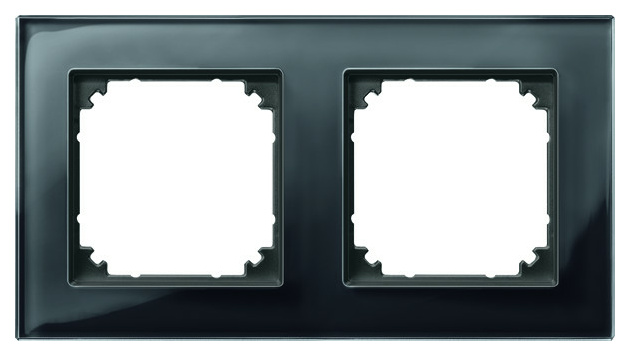 Merten 489203 Echtglasrahmen 2fach Onyxschw. Merten 489203 Echtglasrahmen 2fach Onyxschw. von Merten