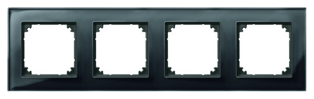 Merten 489403 Echtglasrahmen 4fach Onyxschw. Merten 489403 Echtglasrahmen 4fach Onyxschw. von Merten