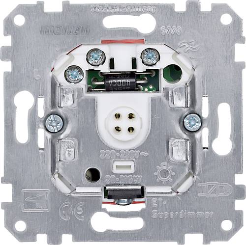 Merten 577899 Unterputz Dimmer Geeignet für Leuchtmittel: Glühlampe Aluminium von Merten