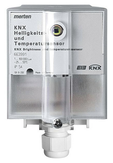 Merten 663991 lichtgrau KNX Helligk.Temperaturs von Merten