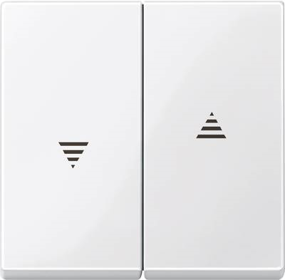 Merten Abdeckung Jalousie-Schalter System M, 1-M, M-Smart, M-Plan, M-Creativ Polarweiß glänzend 432419 (432419) von Merten