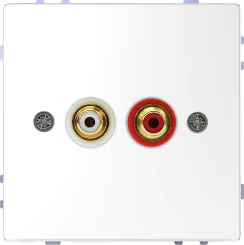Merten Lautsprecher-Steckdose System Design Weiß MEG4350-6035 von Merten