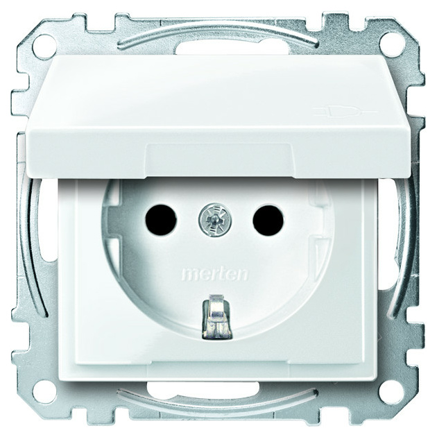 Merten MEG2310-0414 SCHUKO m. Kld., anthrazit, Merten MEG2310-0414 SCHUKO m. Kld., anthrazit, von Merten
