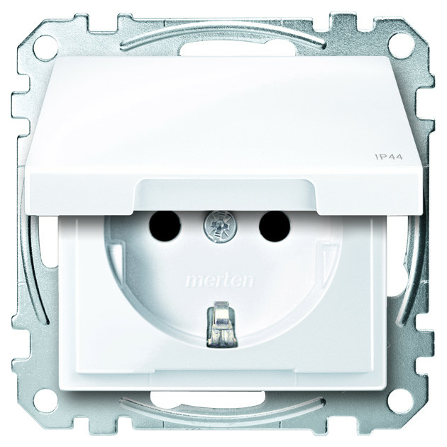 Merten MEG2314-0414 SCHUKO m. Kld., IP44, anthr Merten MEG2314-0414 SCHUKO m. Kld., IP44, anthr von Merten