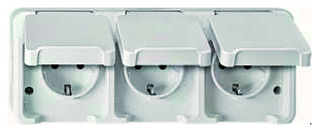 Merten MEG2390-8019 Dreifach-Steckdose waag. Pw Merten MEG2390-8019 Dreifach-Steckdose waag. Pw von Merten