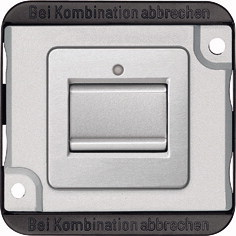 Merten MEG3156-7060. Typ: Pushbutton switch, Anzahl der Pole: 1P, Produktfarbe: Silber. AC Eingangsspannung: 250 V, Nominale Stromabgabe: 10 A (MEG3156-7060) von Merten