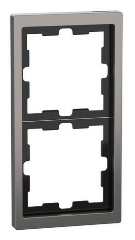 Merten MEG4020-6550 D-Life Metall Rahmen, 2fach Merten MEG4020-6550 D-Life Metall Rahmen, 2fach von Merten