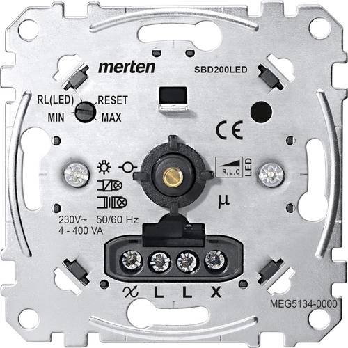 Merten MEG5134-0000 Unterputz Dimmer Geeignet für Leuchtmittel: Glühlampe, Halogenlampe, LED-Lampe von Merten