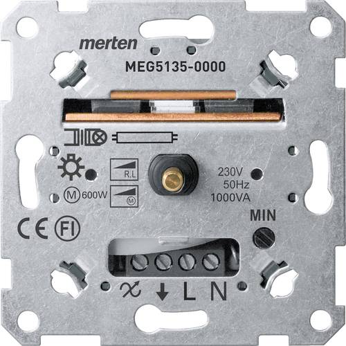 Merten MEG5135-0000 Unterputz Dimmer Geeignet für Leuchtmittel: Glühlampe, Halogenlampe, Leuchtsto von Merten