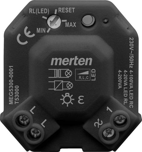 Merten MEG5300-0001 Unterputz Dimmer Geeignet für Leuchtmittel: Halogenlampe, Glühlampe, LED-Lampe von Merten